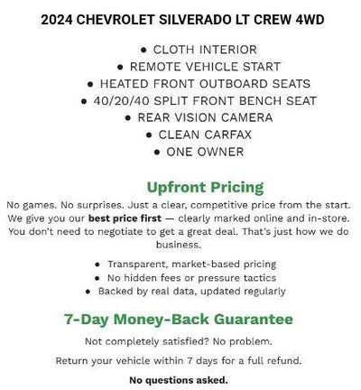2024 Chevrolet Silverado 1500 Crew Cab Short Box 4-Wheel Drive LT 2FL