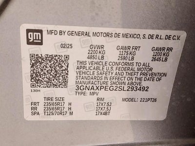 2025 Chevrolet Equinox AWD LT