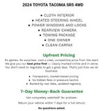2024 Toyota Tacoma 4WD 4WD SR5 Double Cab 5' Bed AT (GS)