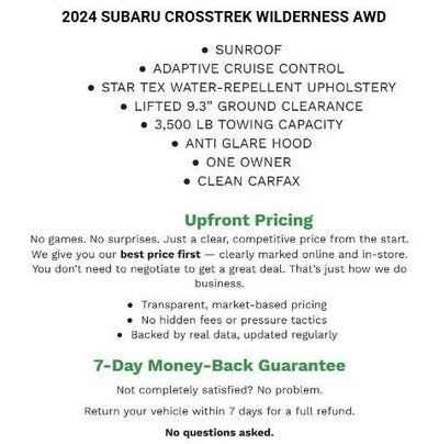 2024 Subaru Crosstrek Wilderness AWD