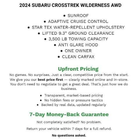 2024 Subaru Crosstrek Wilderness AWD