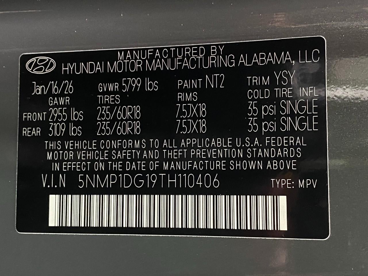 2026 Hyundai Santa Fe Hybrid SE