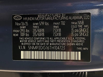 2026 Hyundai Santa Fe Hybrid SEL