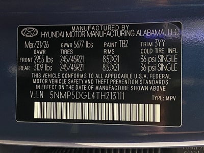 2026 Hyundai Santa Fe Calligraphy AWD