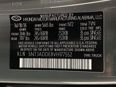2027 Hyundai Santa Cruz SE AWD