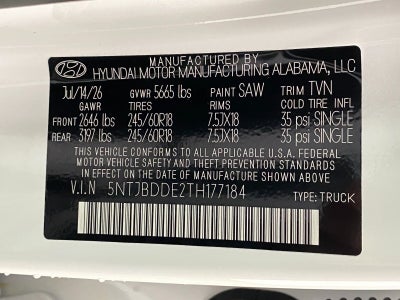 2026 Hyundai Santa Cruz SEL AWD