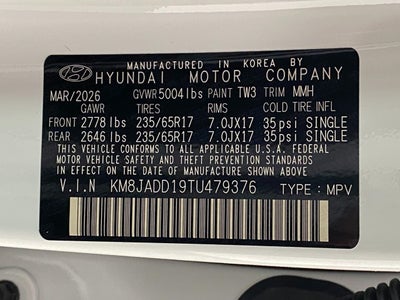 2026 Hyundai Tucson Hybrid Blue