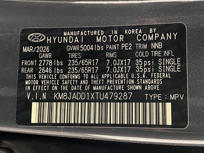2026 Hyundai Tucson Hybrid Blue