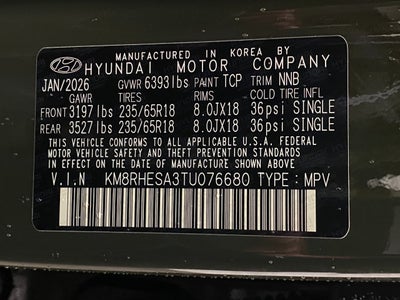2026 Hyundai Palisade Hybrid SEL Premium 7P