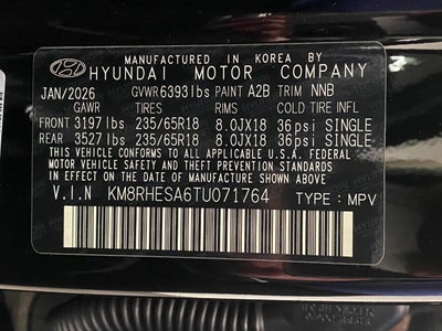 2026 Hyundai Palisade Hybrid SEL Premium 7P