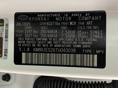 2026 Hyundai Palisade XRT Pro