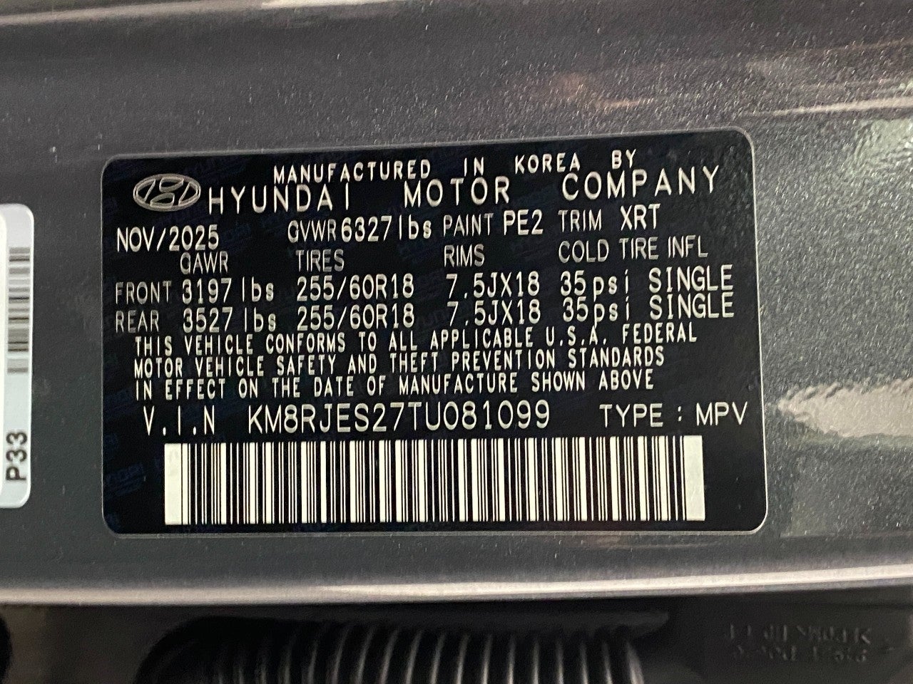 2026 Hyundai Palisade XRT Pro