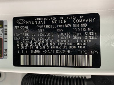 2026 Hyundai Palisade Hybrid SEL 7P