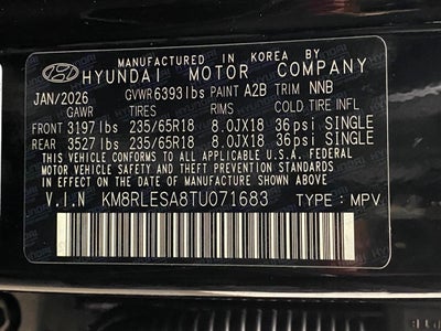 2026 Hyundai Palisade Hybrid SEL 7P