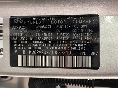 2026 Hyundai Palisade Calligraphy AWD