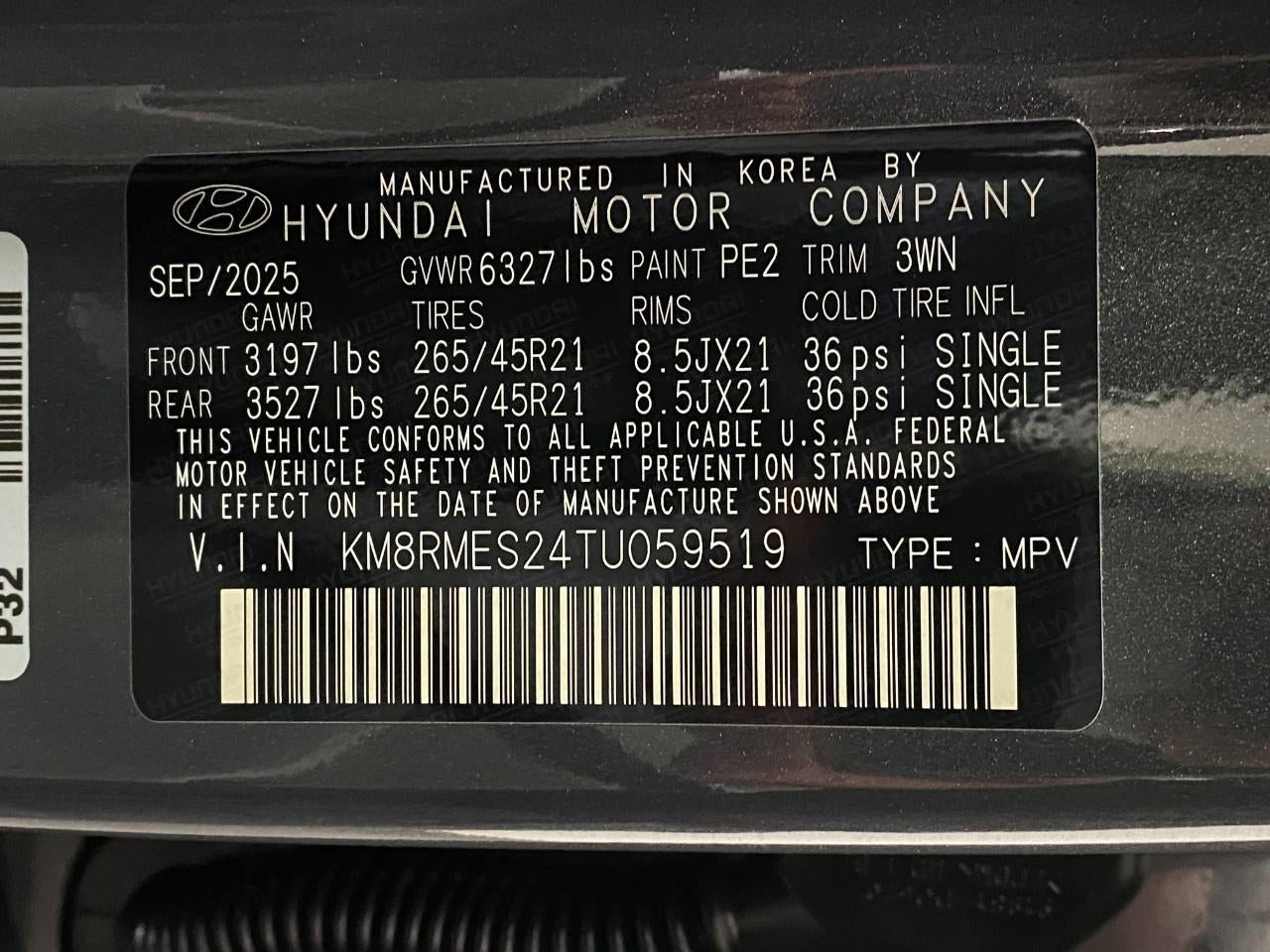 2026 Hyundai Palisade Calligraphy AWD