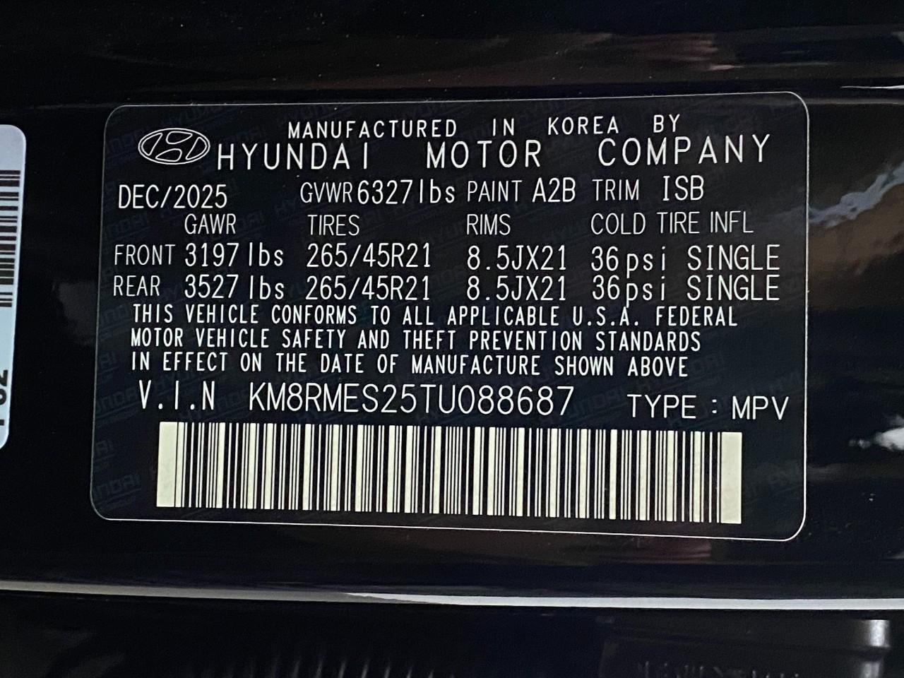 2026 Hyundai Palisade Calligraphy AWD