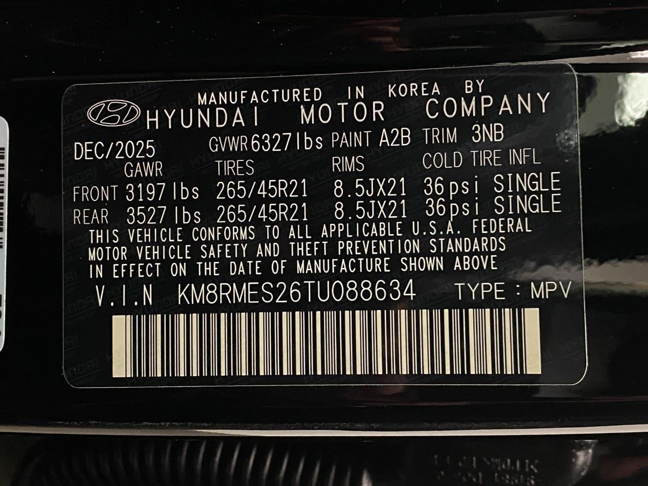 2026 Hyundai Palisade Calligraphy AWD