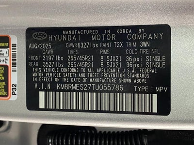 2026 Hyundai Palisade Calligraphy AWD
