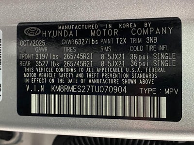 2026 Hyundai Palisade Calligraphy AWD