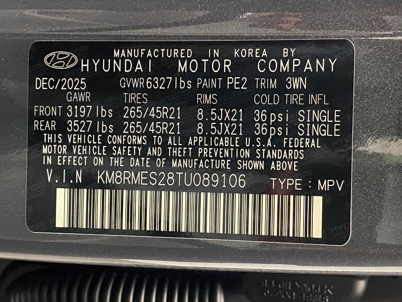 2026 Hyundai Palisade Calligraphy AWD