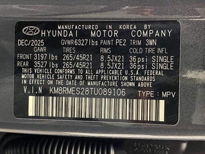 2026 Hyundai Palisade Calligraphy AWD