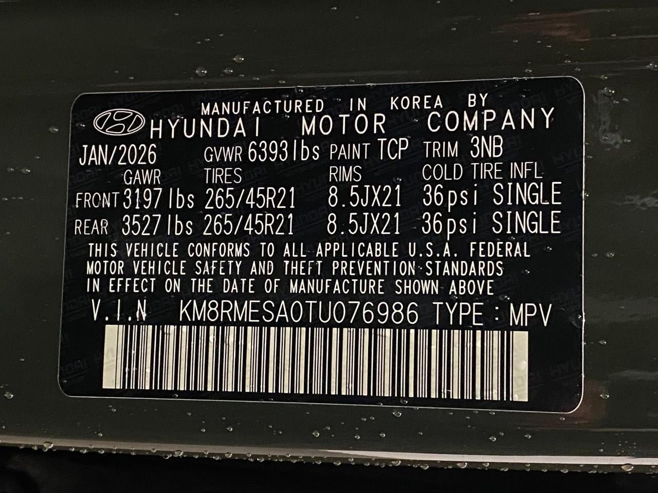2026 Hyundai Palisade Hybrid Calligraphy