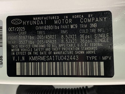 2026 Hyundai Palisade Hybrid Calligraphy