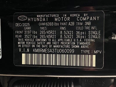 2026 Hyundai Palisade Hybrid Calligraphy