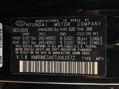 2026 Hyundai Palisade Hybrid Calligraphy