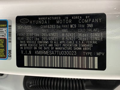 2026 Hyundai Palisade Hybrid Calligraphy