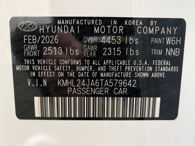 2026 Hyundai Sonata SE