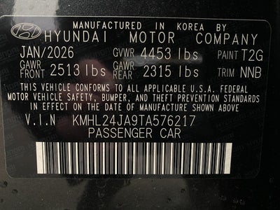2026 Hyundai Sonata SE