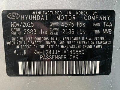 2026 Hyundai Sonata Hybrid Blue