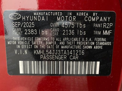 2026 Hyundai Sonata Hybrid Limited