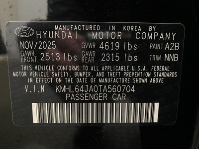 2026 Hyundai Sonata SEL Sport