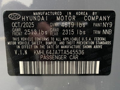 2026 Hyundai Sonata SEL Sport