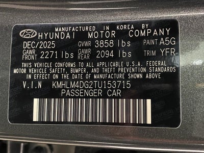 2026 Hyundai Elantra SEL Sport