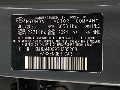 2026 Hyundai Elantra SEL Sport Plus