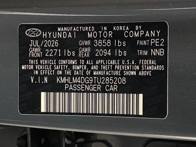 2026 Hyundai Elantra SEL Sport Plus