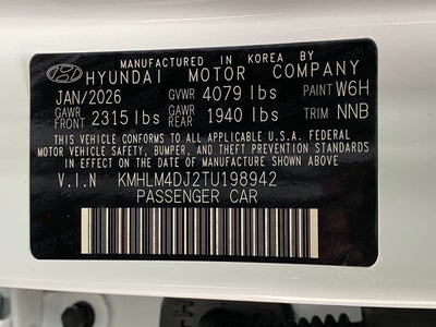 2026 Hyundai Elantra Hybrid Blue
