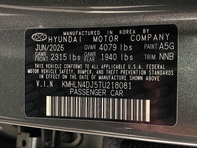 2026 Hyundai Elantra Hybrid Limited