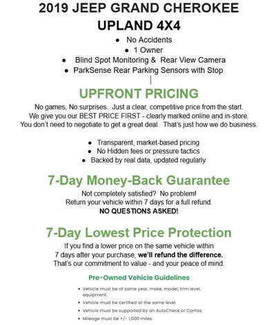 2019 Jeep Grand Cherokee Upland 4x4
