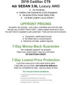 2019 Cadillac CT6 4dr Sdn 3.6L Luxury AWD