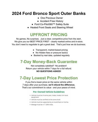 2024 Ford Bronco Sport Outer Banks 4x4
