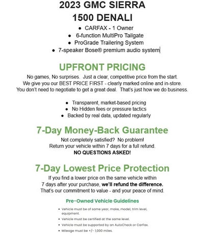 2023 GMC Sierra 1500 4WD Crew Cab 147 Denali