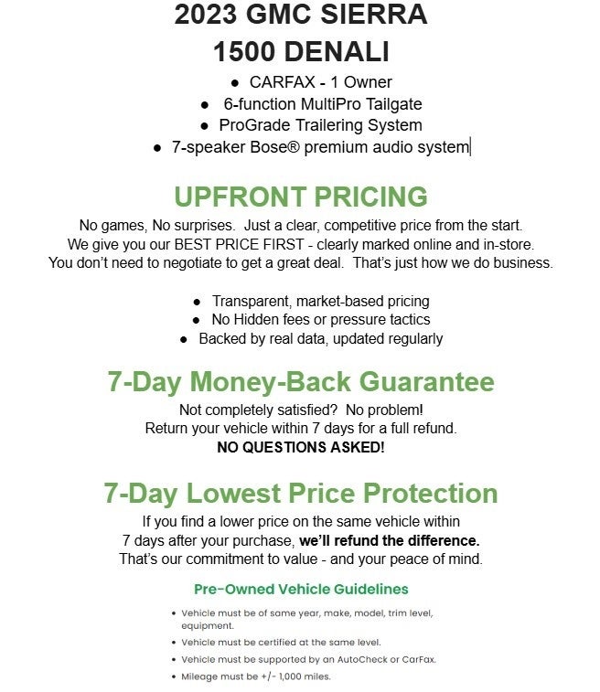 2023 GMC Sierra 1500 4WD Crew Cab 147 Denali