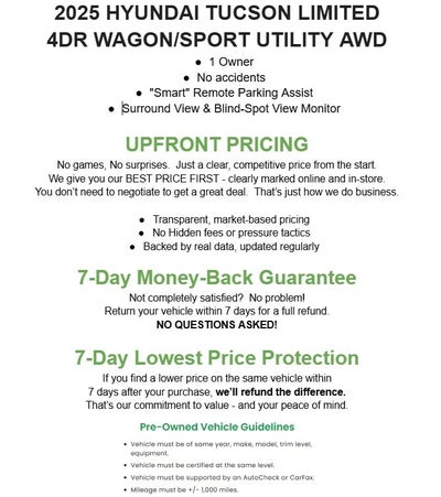 2025 Hyundai Tucson Limited AWD
