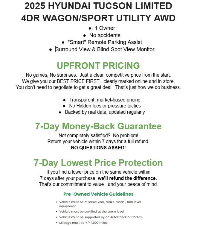 2025 Hyundai Tucson Limited AWD