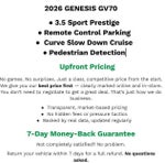 2026 Genesis GV70 3.5T Sport Prestige AWD